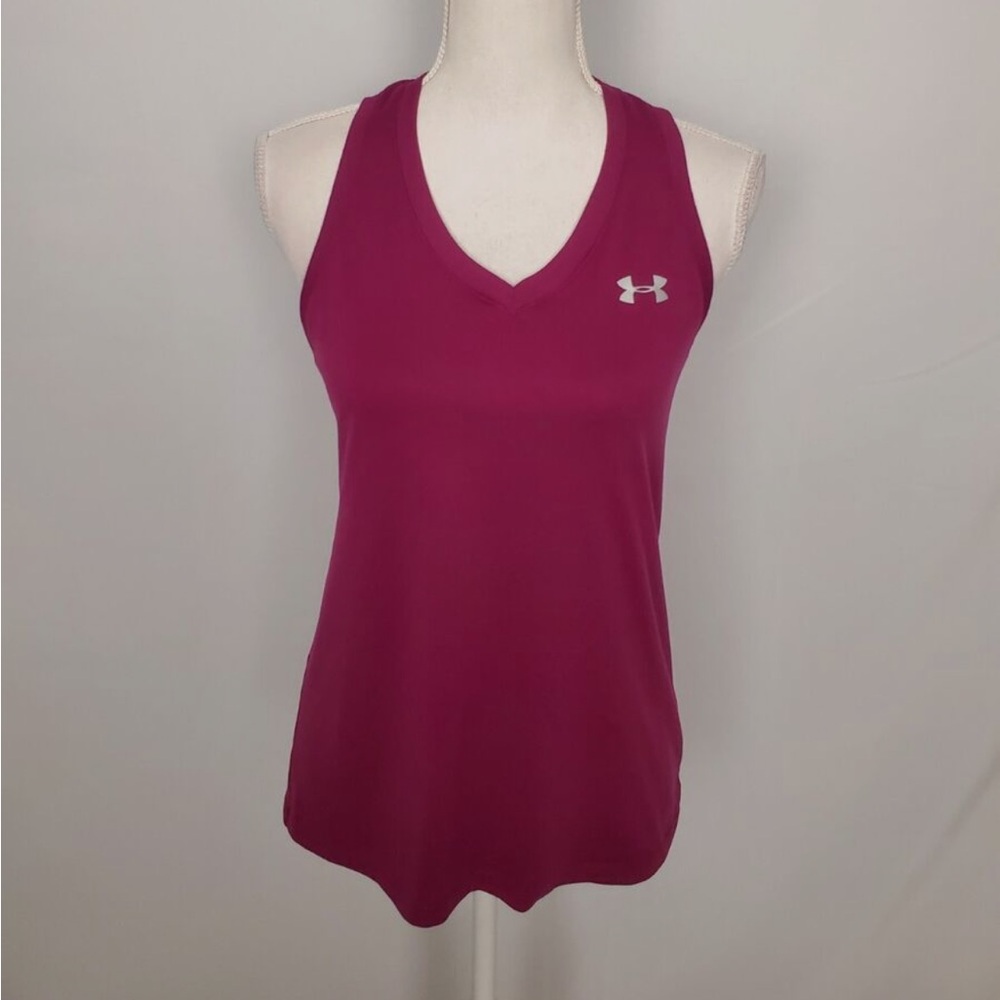 Under Armour Pink Fitted Sleeveless Tank Top